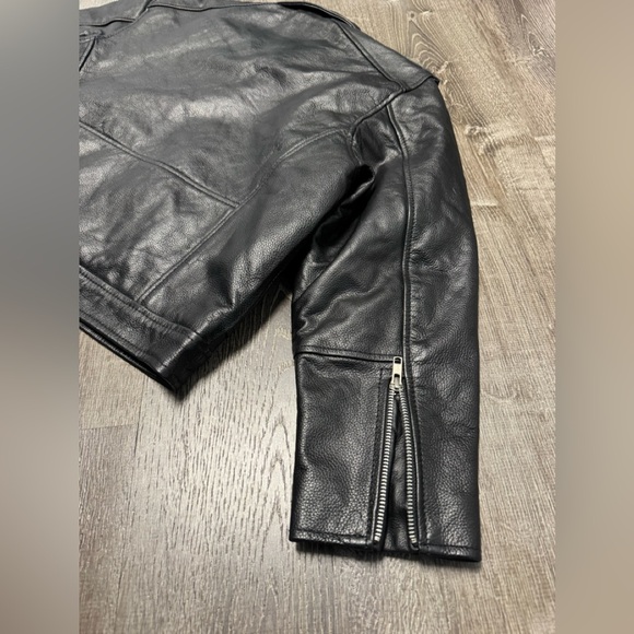 Milwaukee Leather Performance Apparel Black Cropped Motorcycle Jacket Sz M (EST) - Picture 12 of 17